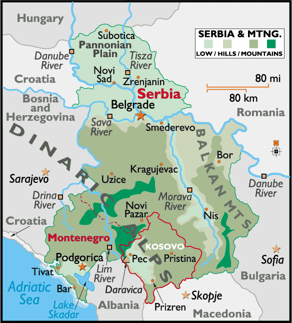 sirbistan sehirler haritasi